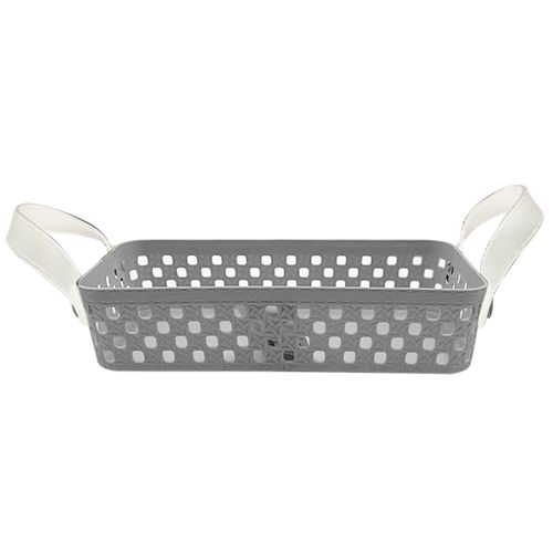 Cesto Organizador C/ Alça 26x13cm em Plástico Livon