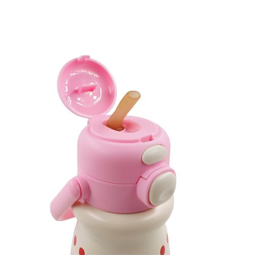 Garrafa Térmica Divertida C/ Alça 520ml em Aço Inox Golden Rio