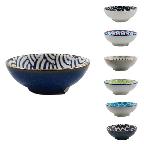 Mini Bowl Estampado 8x3cm em Porcelana Pracaza