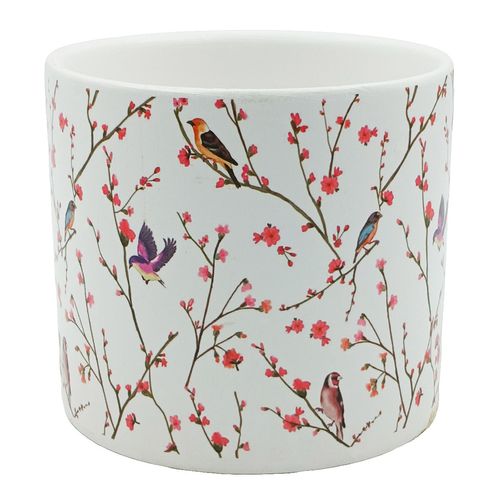 Vaso Cachepot 10x9cm em Cerâmica Sanxia