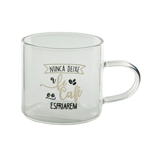 Caneca Frases Divertidas 80ml em Vidro Fu Xing