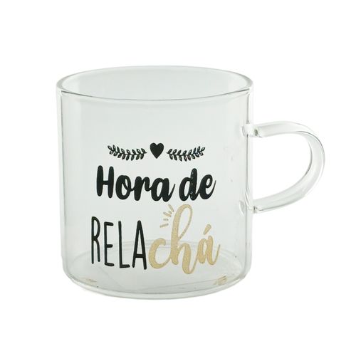 Caneca Frases Divertidas 180ml em Vidro Fu Xing