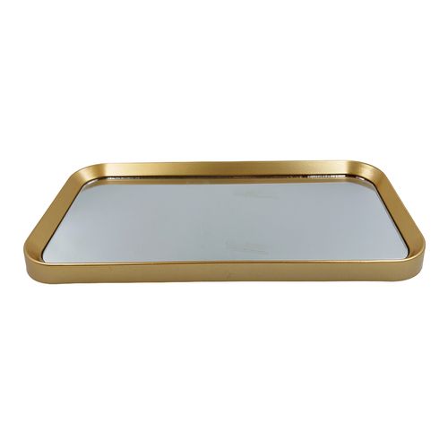 Bandeja Espelhada Decorativa 28x14,8cm em Plástico Dcarte