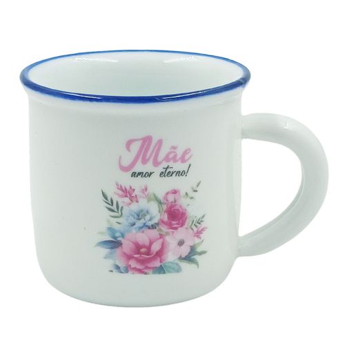 Caneca Mãe Te Amo 140ml em Porcelana Interponte