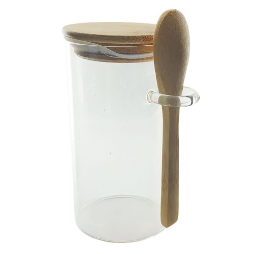 Pote Hermético Redondo 320ml em Vidro Fu Xing