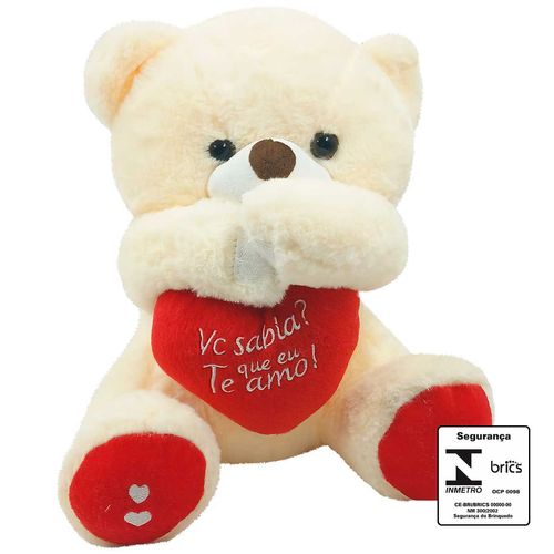 Urso de Pelúcia 13cm em Poliéster Fizzy