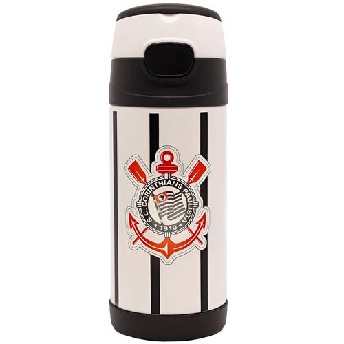 Garrafa Canudo Corinthians 350ml Zona Criativa