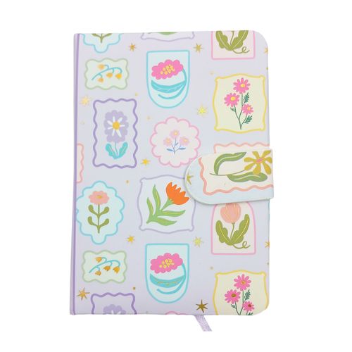 Caderno Flores 13x9cm 96 Folhas em Papel Dcarte