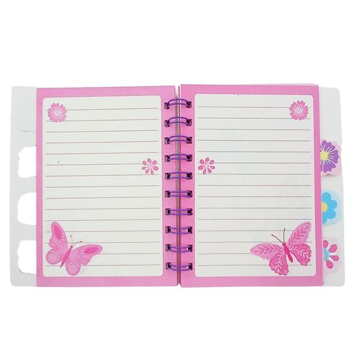 Caderno Borboletas 14,7x12,2cm 80 Folhas em Papel Dcarte