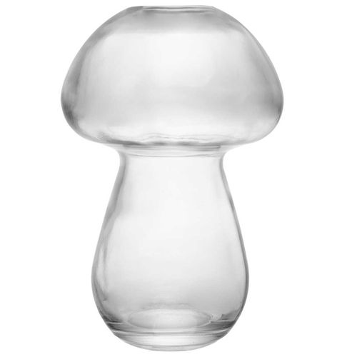 Vaso Decorativo Cogumelo 17cm em Vidro Lyor