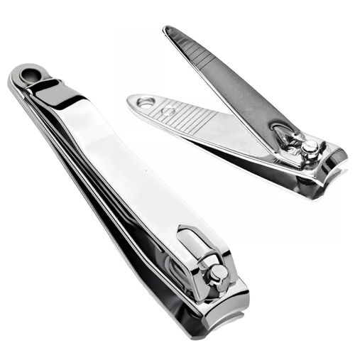 Kit Cortador de Unha 2 Peças em Aço Inox Livon