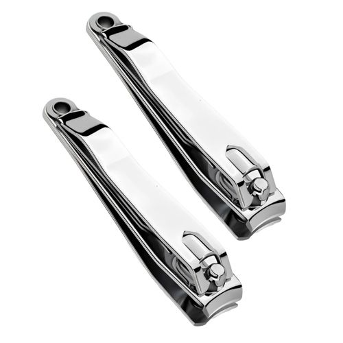 Kit Cortador de Unha 2 Peças em Aço Inox Livon