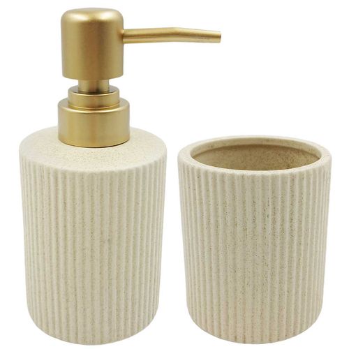 Kit de Banheiro 3 peças em Porcelana Fu Xing