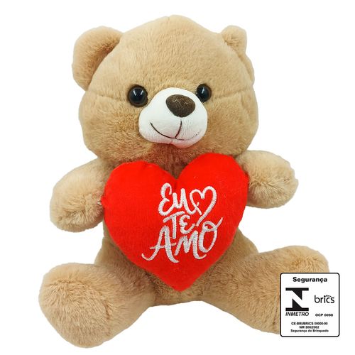 Urso de Pelúcia Eu Te Amo 25cm Fizzy