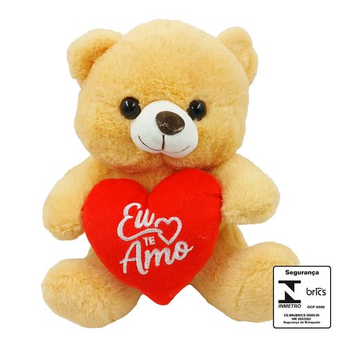 Urso de Pelúcia Eu Te Amo 25cm Fizzy