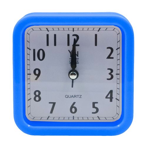 Relógio de Mesa Quadrado 10cm em Plástico Imporiente