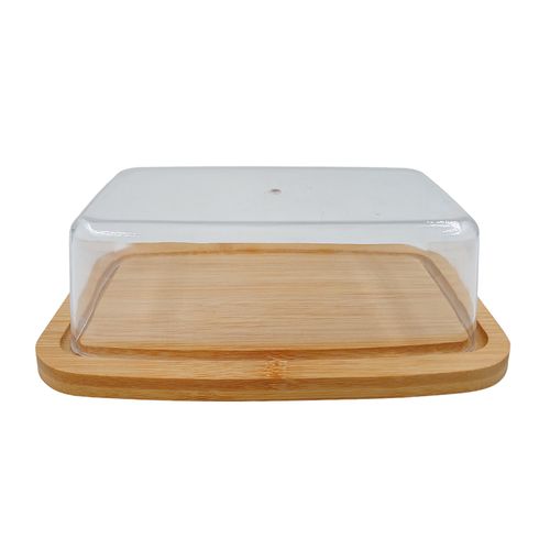 Bandeja C/ Tampa 12,5x19,5cm em Bambu Imporiente