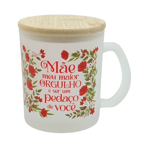 Caneca Mãe 320ml em Vidro Rio De Ouro