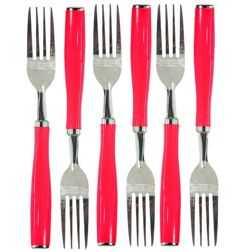 Jogo de Garfos 6 Peças 20cm em Aço Inox Livon