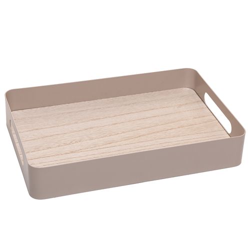 Bandeja Retangular Decorativa 30x20cm em Metal Lyor