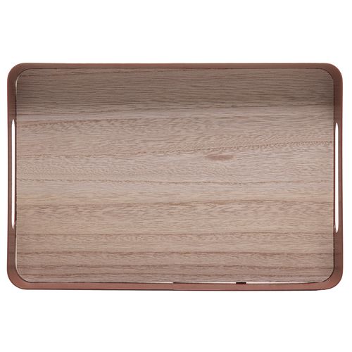 Bandeja Retangular Decorativa 30x20cm em Metal Lyor