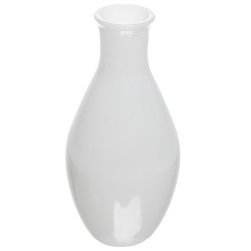 Vaso Decorativo White 15x7cm em Vidro Lyor