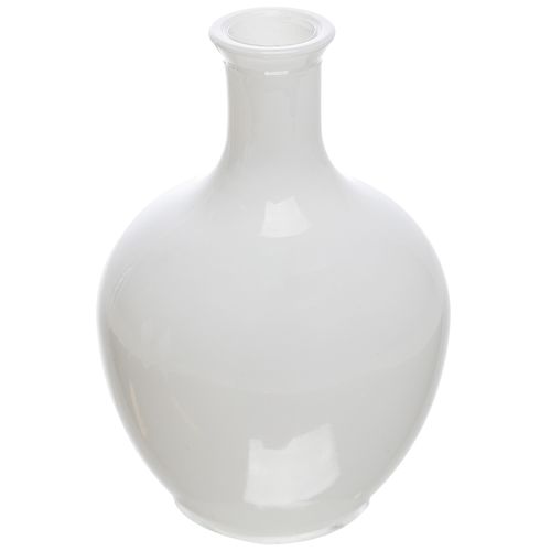 Vaso Decorativo White 11x7cm em Vidro Lyor