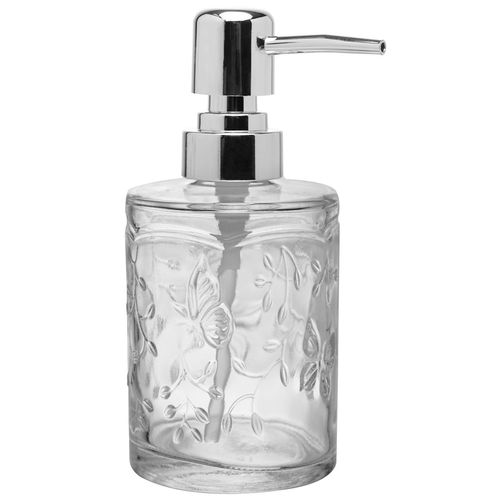 Porta Sabonete Líquido C/ Pump 16x7cm em Vidro Lyor