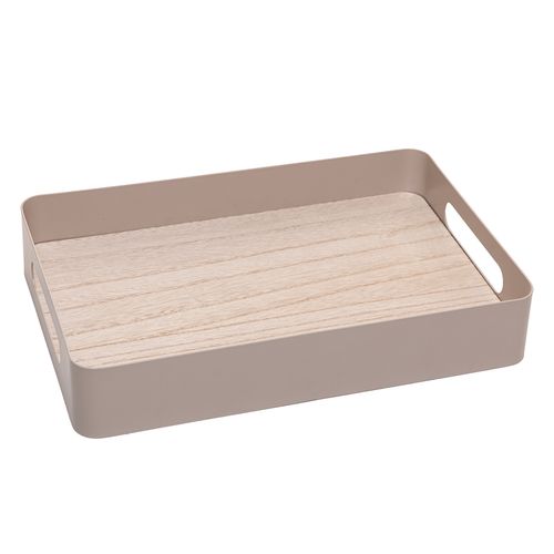 Bandeja Retangular Decorativa 25x15cm em Metal Lyor