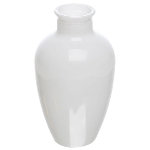 Vaso Decorativo White 13x7cm em Vidro Lyor