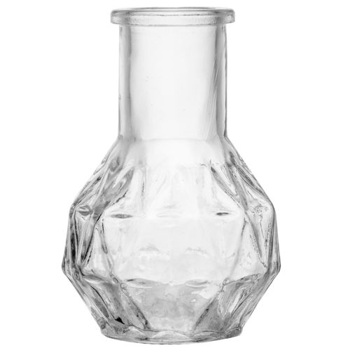 Vaso Decorativo Vitrais 8x3cm em Vidro Lyor