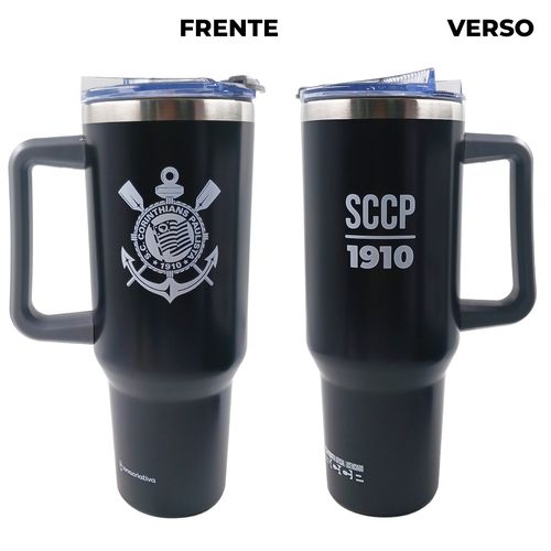 Canecão Tumbler Corinthians 1,15L em Aço Inox Zona Criativa