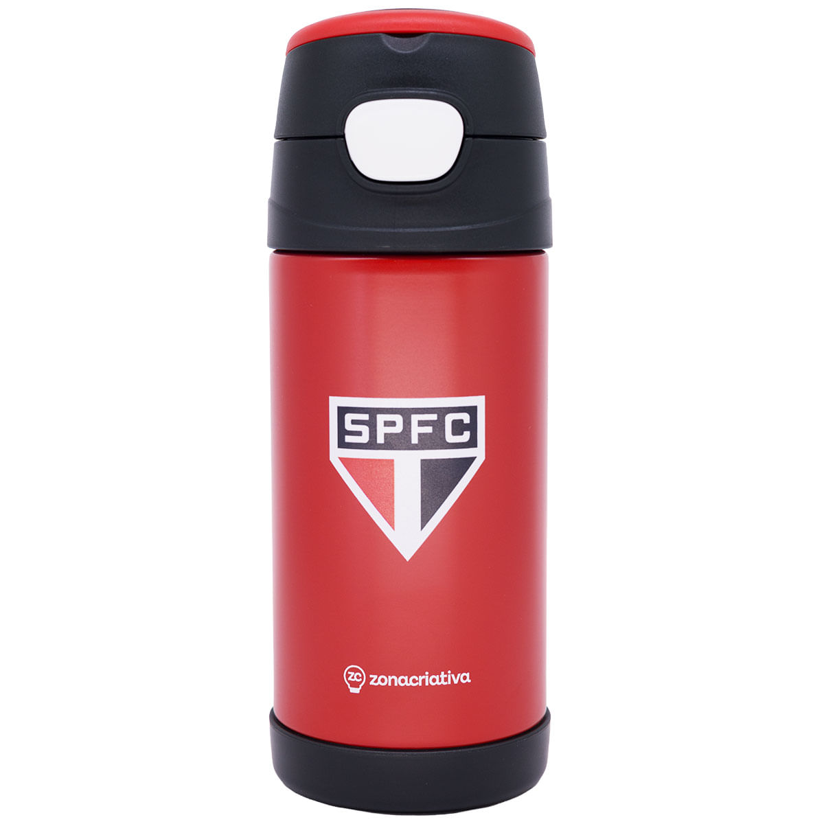 Garrafa São Paulo FC 350ml em Inox Zona Criativa