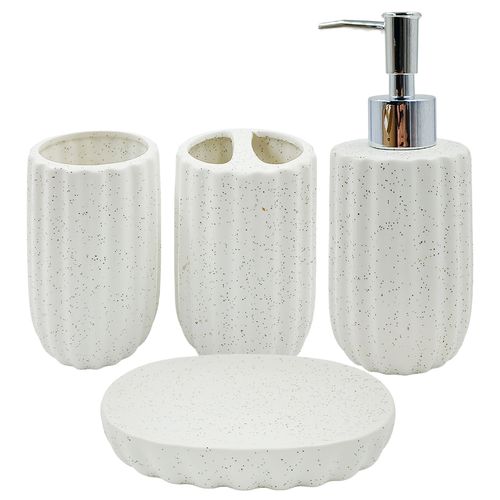 Kit Banheiro 4 Peças em Cerâmica Chinatown