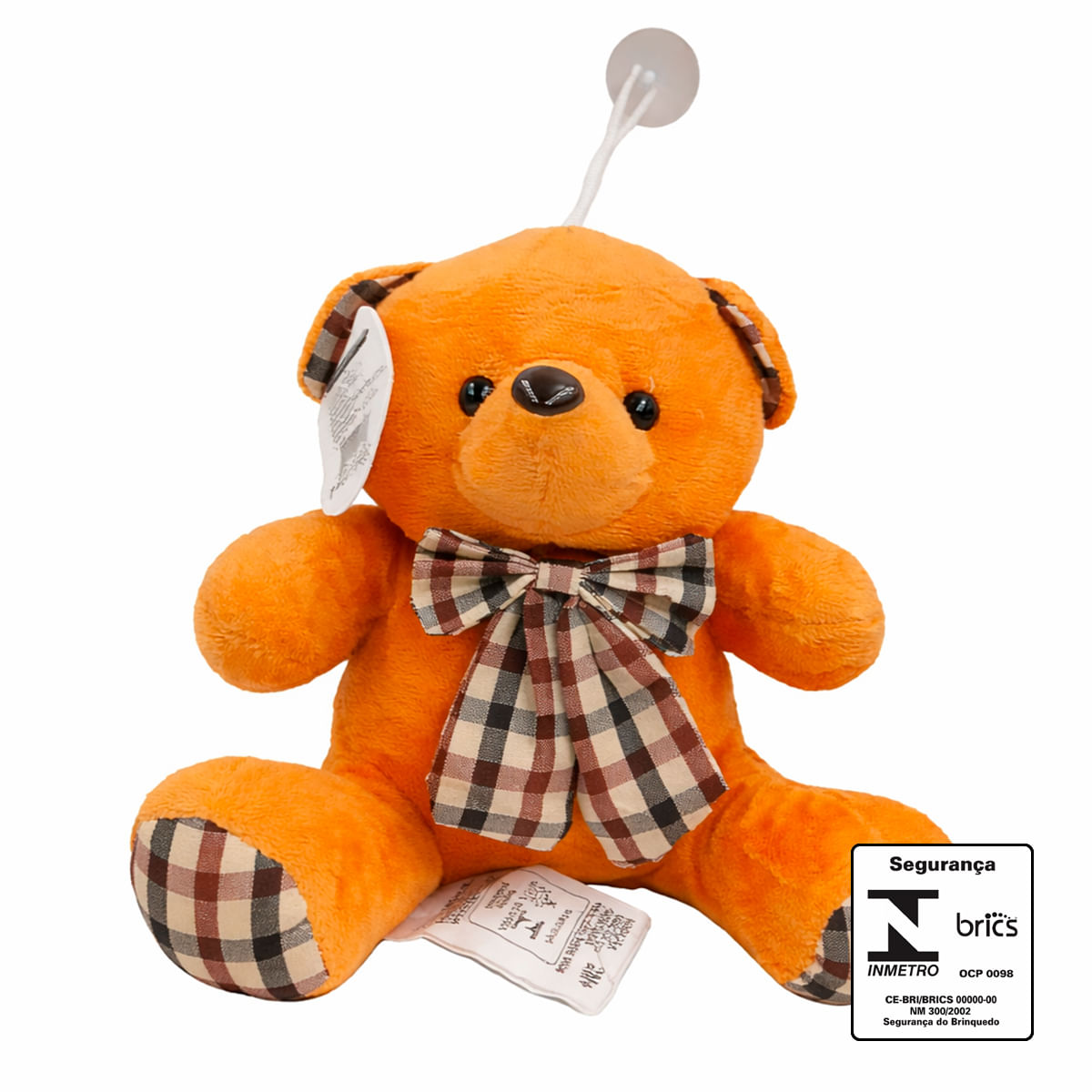 Ursinho de Pelúcia 17cm em Poliéster DCarte