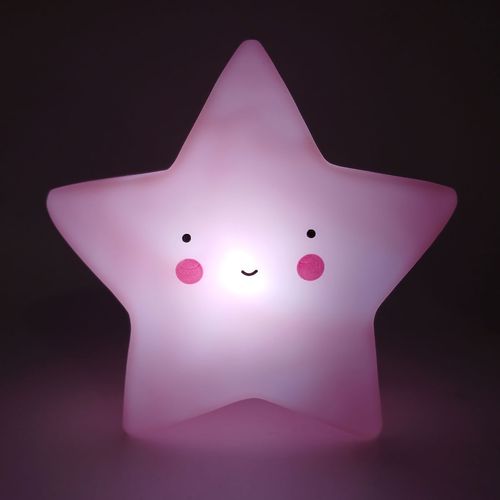 Luminária Infantil Estrela 14cm em Plástico Charti