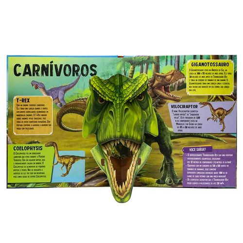 Livro Incríveis Dinossauros 25x23cm em Papel Todo Livro