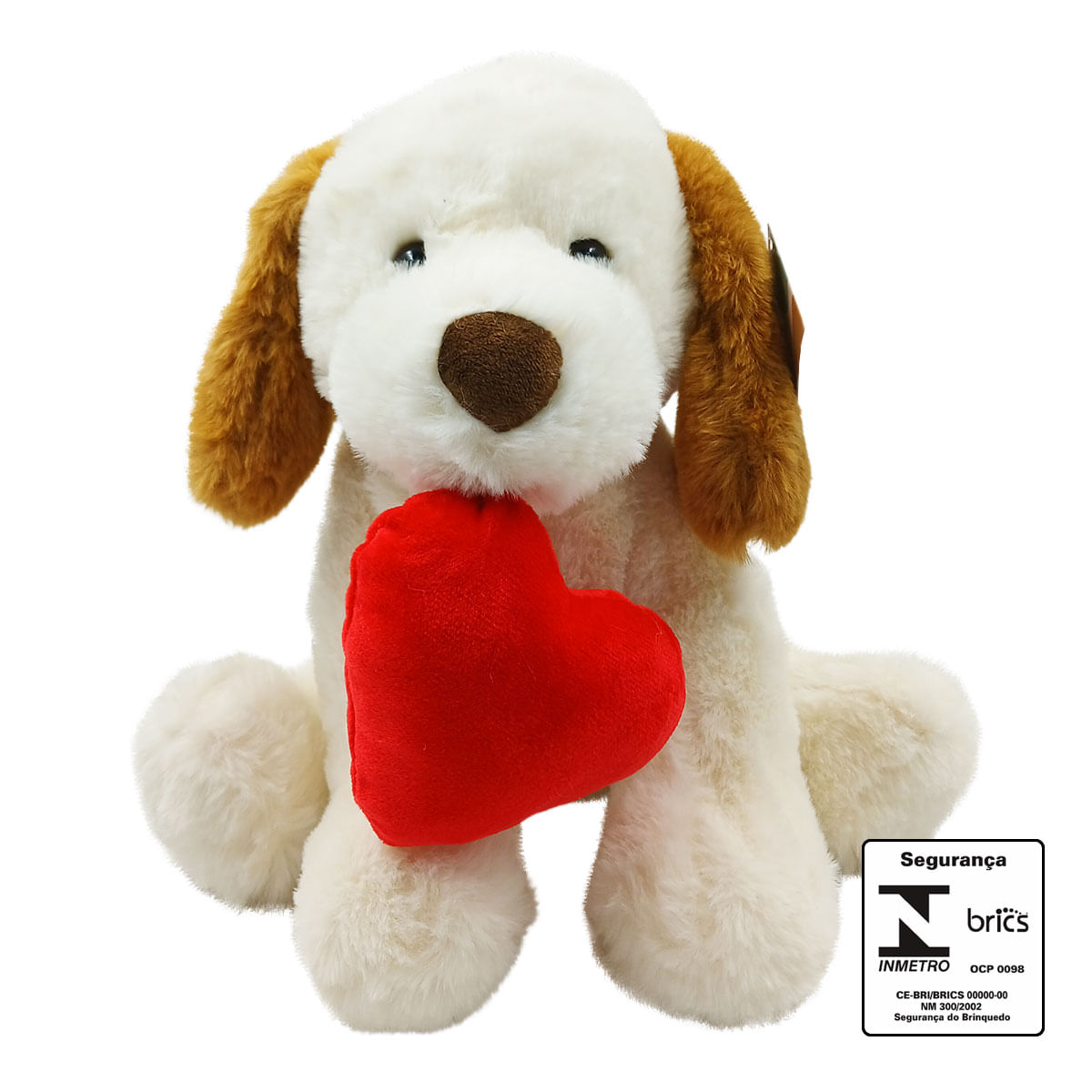 Cachorro de Pelúcia 26cm em Poliéster Multiart