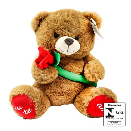 Urso de Pelúcia 30cm em Poliéster Fizzy