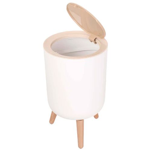 Lixeira Redonda C/ Pé 22x35,7cm em Plástico FWB