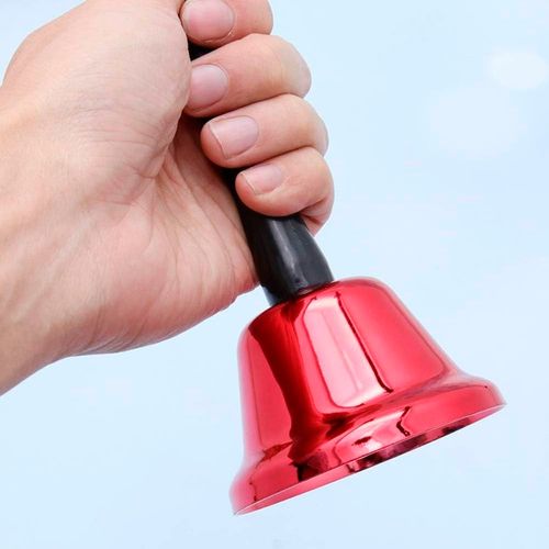 Sino de Mão 7x13cm Metal e Plástico Rio Master