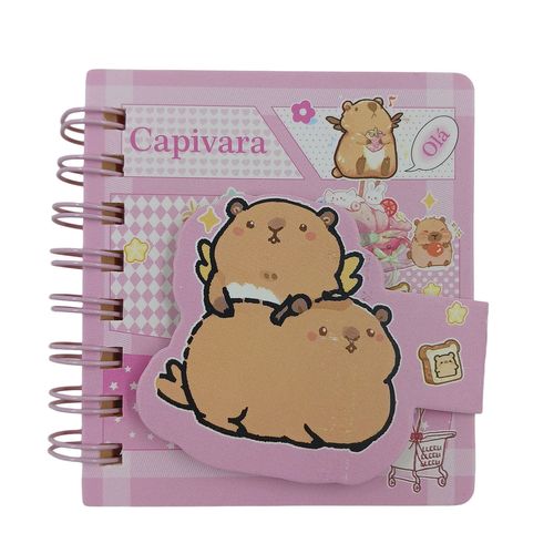 Jogo de Bloco de Anotação Capivara 2 Peças 7,5cm em Papel Interponte