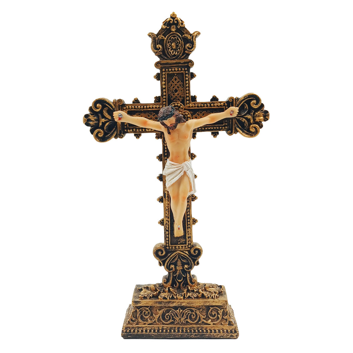 Jesus Crucificado 23cm em Resina Taimes