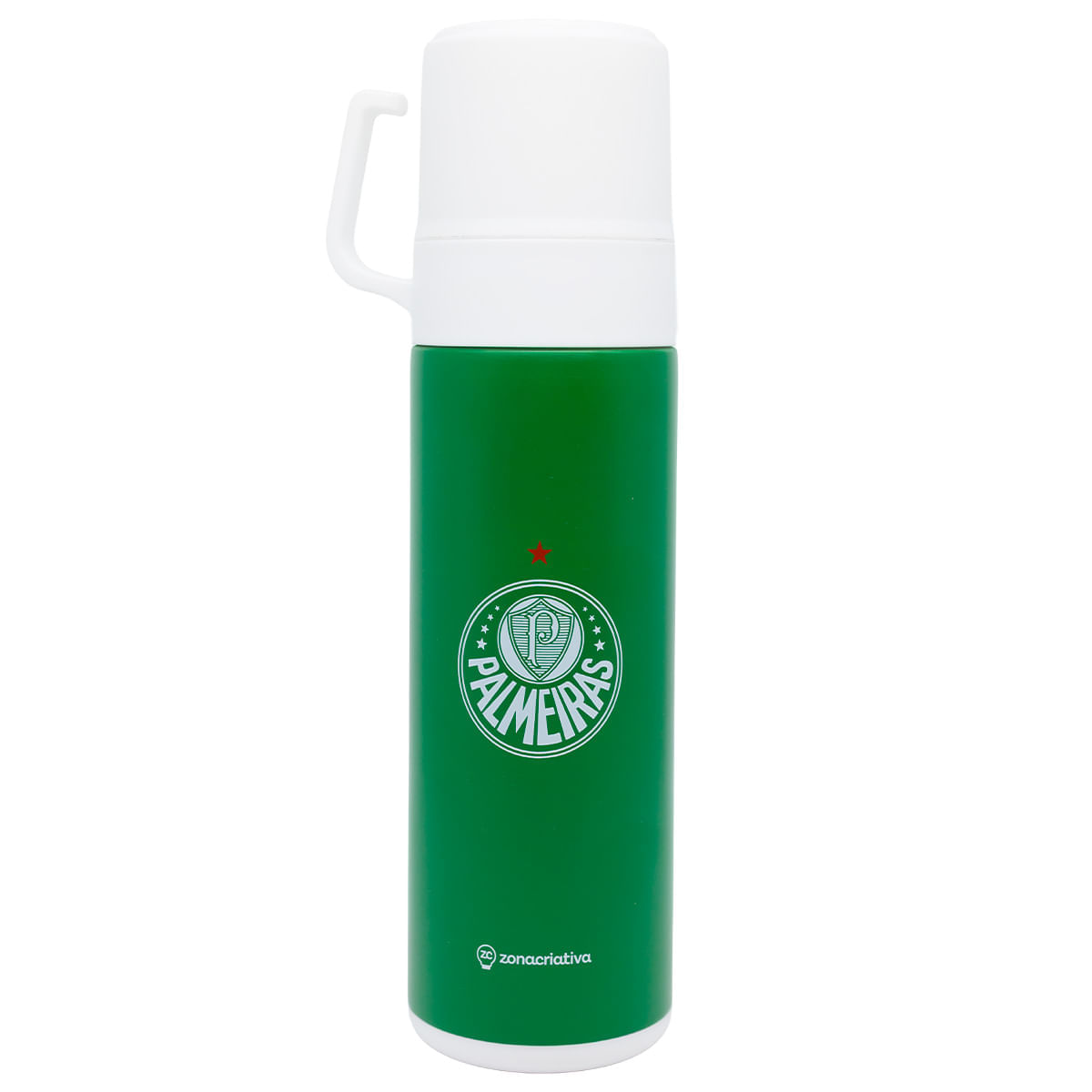 Garrafa Térmica Palmeiras 600ml em Inox Zona Criativa