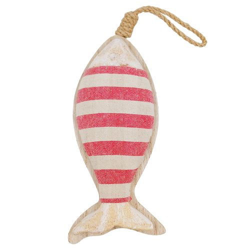 Enfeite Náutico Peixe Decorativo 26x7cm em MDF Multiart