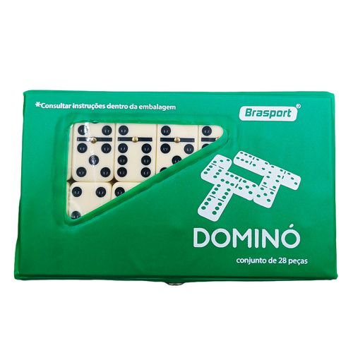 Jogo de Dominó 28 Peças 9mm em Melamina Milenio Brasil
