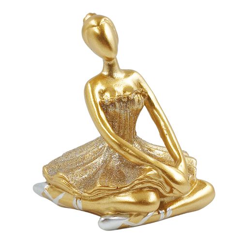 Bailarina Decorativo 10x10cm em Resina Youbai