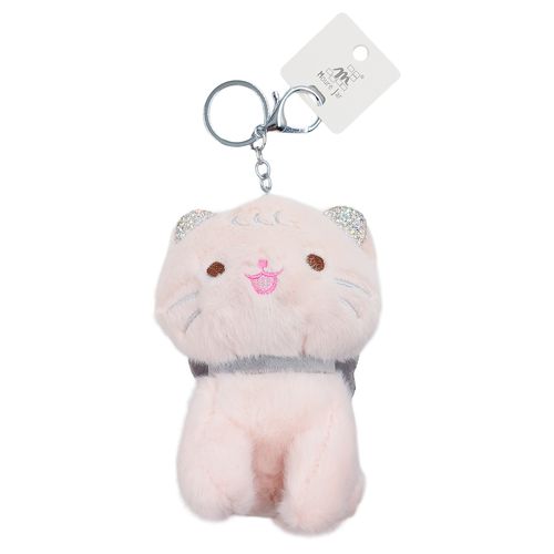 Chaveiro Gatinho Brilhante de Pelúcia 19cm em Poliéster Michael Judi