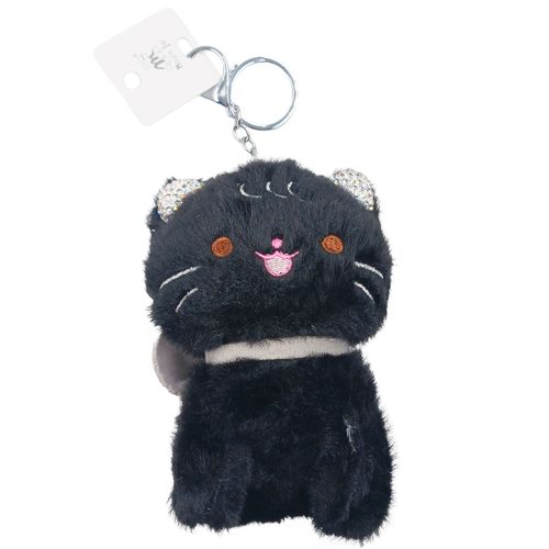 Chaveiro Gatinho Brilhante de Pelúcia 19cm em Poliéster Michael Judi