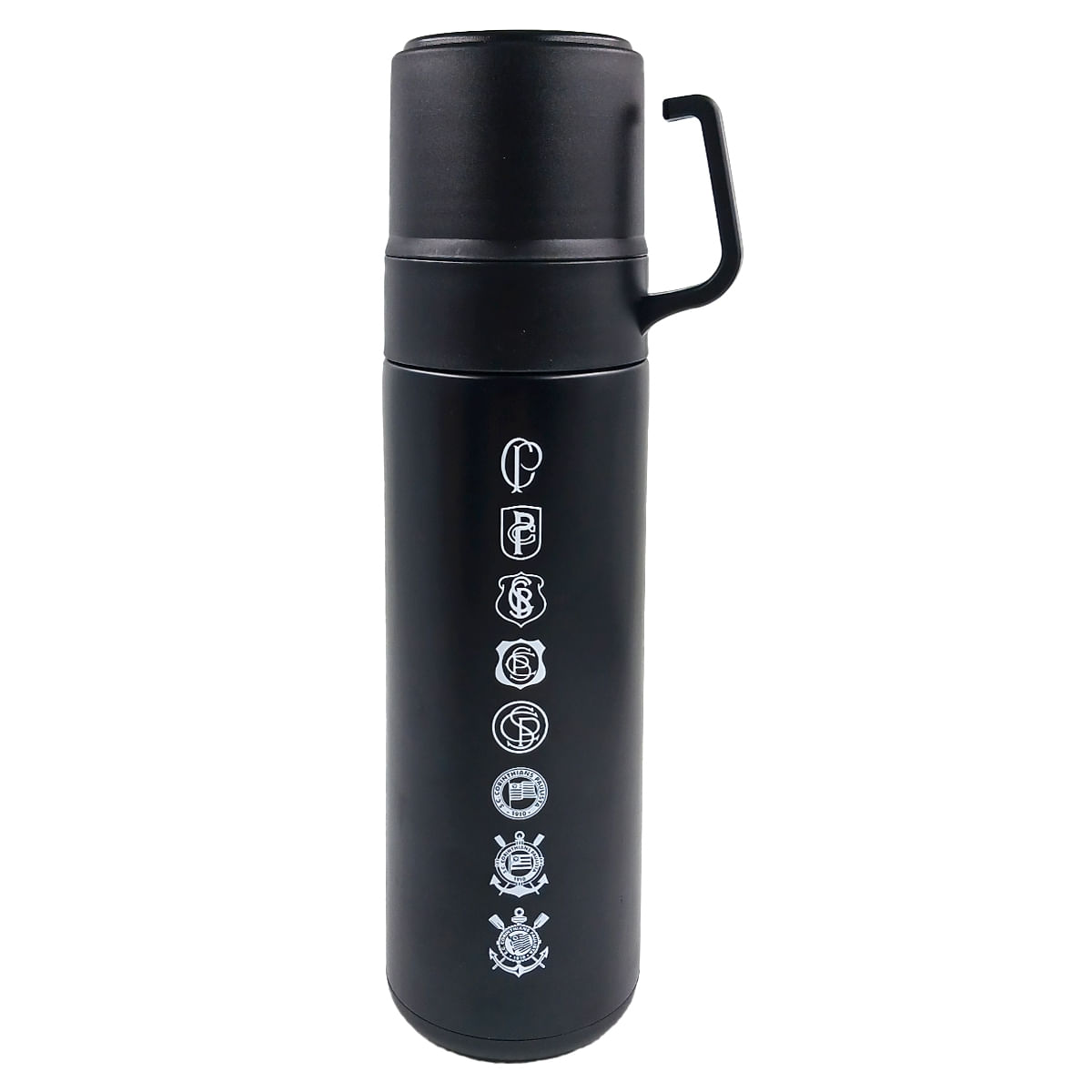 Garrafa Térmica Corinthians 600ml em Aço Inox Zona Criativa